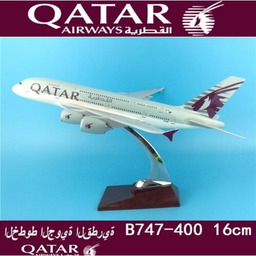 37CM 1:200 Airbus A380 QATAR airplane aircraft plane alloy static solide model with base collectible display toy collection