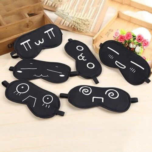 40pcs/lot Hot Funny expression Sleep Eye Mask Portable Travel Eye Shade Eyes cover Sleep & Snoring Health Care MR010