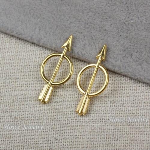 70pcs vintage arrow Charm Gold-color Fit Bracelets Necklace DIY Metal Jewelry Making C048