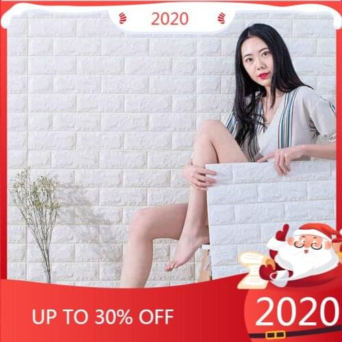 70x77cm DIY 3D Wall Stickers PE Foam Safty Home Decor Wallpaper Wall Decor Brick Living Room Kids Bedroom Decorative Sticker