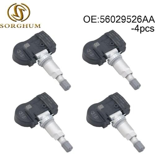 4pcs 56029526AA Tire Pressure Sensors TPMS 315MHz Fits For Mopar For Dodge For Jeep
