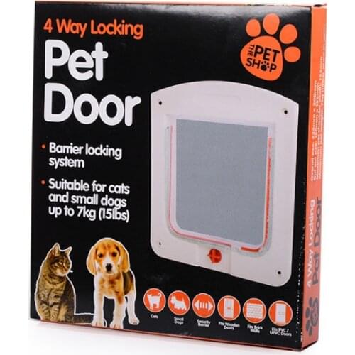 Cat door doggy door pet gate dog fence gate Two-way in and out of the dog pet door hole