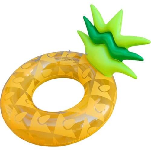Q1FF Giant Inflatable Pineapple Swimming Ring with Backrest Adults Pool Floats Circle Summer Outdoor Beach Party Water Fun Play
