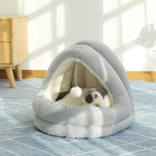 Yurt Nest Deep Sleep Pet Nest Cat Nest Winter Warm Closed Closed Cat House Cat Beds Cat Accessories Pet Supplies