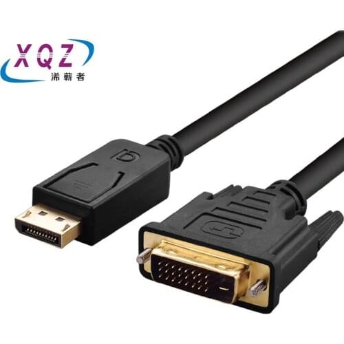 1.8m Displayport to DVI cable DP to DVI cable input DP output DVI cable thounderbolt to DVI computer cable black copper