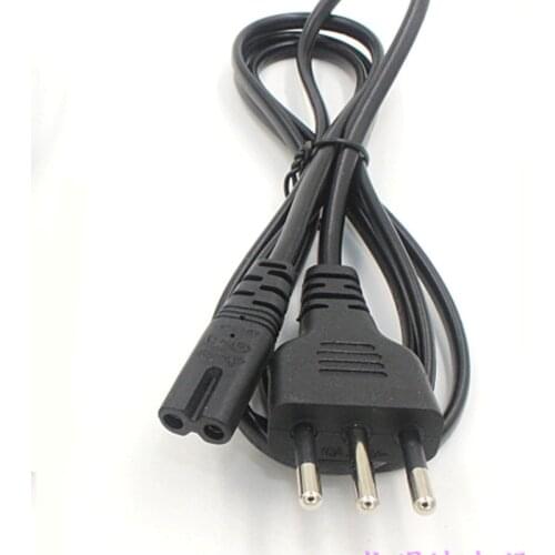 1.5M AC Power Cable 3-Prong Italy Plug To C7 Extension Cables 3Pin Universal Current Cable Adapter Cord Lead Charging Line Wire