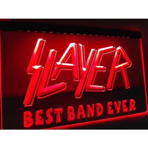 LA343- Best Band Ever Slayer LED Neon Light Sign home decor crafts
