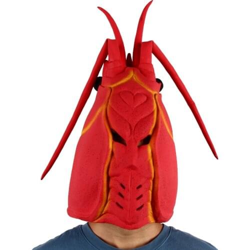 Latex Lobster Animal Head Party Dress Up Cosplay Fancy Dress Masks Costume Props Halloween Funny Headgear