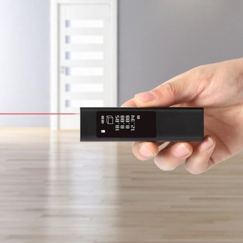 40m LS5 Laser Rangefinder High Precisions OLED Touchable Screen Linear Continuous Measurement Area Pythagorean Measurement
