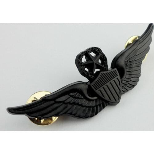 Metal Black U.S. Army Master Aviator Badge Pins 2 1/2*7/8" Military Store