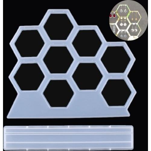 Multifunctional Earring Hanger Silicone Mold For Resin Homemade Casting Mould Personality Jewelry Tools