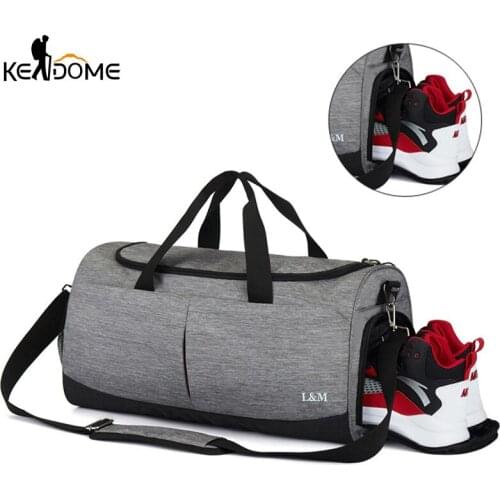 Men Sports Gym Fitness Bag Training Handbag Women Shoulder Bag Nylon Travel Large Capacity Gymtas Bolsa Tas Sac De Sport XA86D