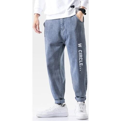 2021 Summer New Arrival High Quality Elastic Slim Jeans Mens Skinny Denim Pants Blue Jeans Men Ankle-Length Pants