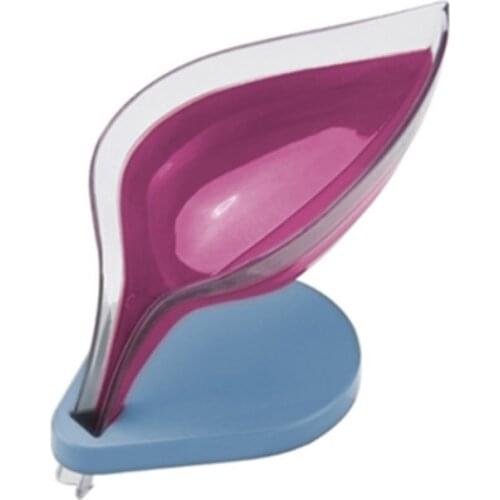 Non-Porous Suction Cup Soap Dish Holder Leaf Shaped Soap Dish Toilet Laundry Soap Dish Shelf Drain Soap Dish Bathroom Tools