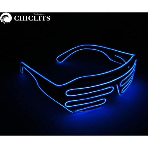 New LED Light Up Glasses Glowing Glasses Halloween Disco Bar Glowing Party Mask Decor Wedding Party Luminous Glasses New