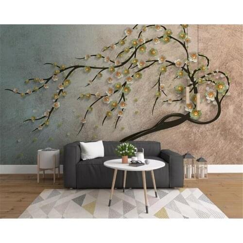Beibehang Custom Any Size 3D Wall Mural Wallpaper Home Decor Tree flower Landscape Wall Painting photo 3d Wallpaper papier peint