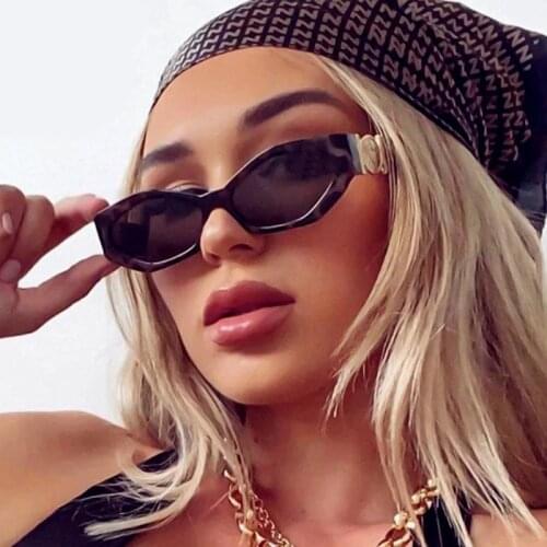 2021 Sexy Irregular Rectangular Sunglasses Women Luxury Brand Full Rim Hot Shades For Women Men Fashion Hip Hop Green Eyewear