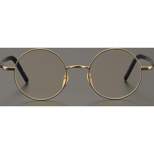 Vintage glasses frame men Pure Titanium small round optical eyeglasses Myopia reading prescription women computer eyewear