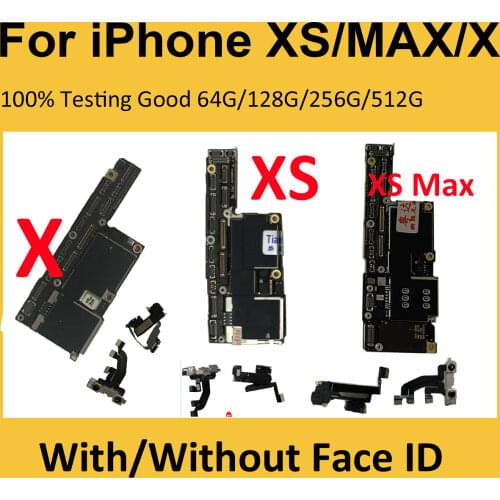 Free iCloud 64GB 256GB With Face ID/No Face ID for iPhone X Motherboard unlocked,100% for iphone x Logic board