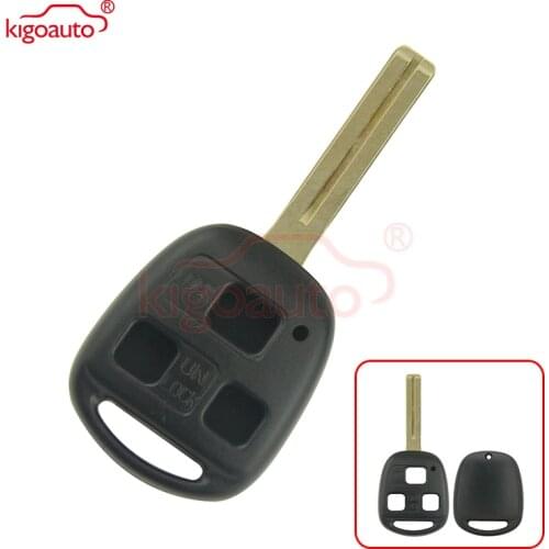 Kigoauto 3 button Remote key shell toy48 short for Lexus RX300 RX330 RX350 RX400H 1998 1999 2000 2002 2003