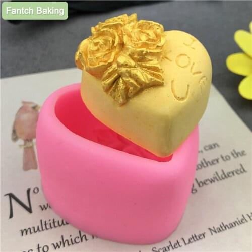 Various Love Rose valentine Silicone Cake Mold Baking Silicone Mould For Soap Cookies Fondant Cake Tools Cake Decorating