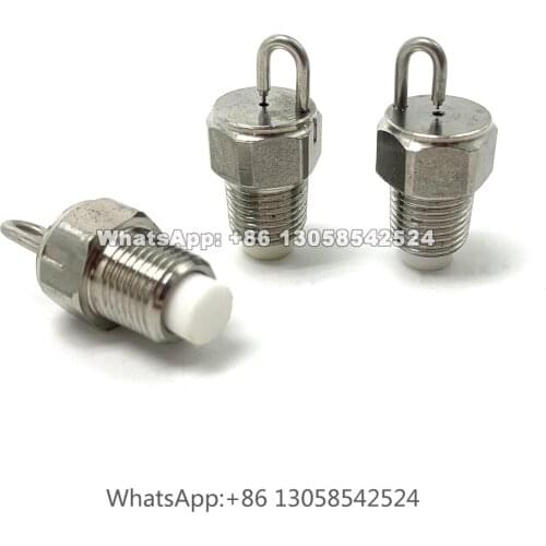 High Pressure Anti Drip Misting Nozzle, 1/8” & 1/4” Rubine Impact Atomizing Nozzle, Rubine Pin Fine Mist Spray Nozzle
