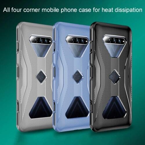Ultra-thin Silicone Heat Dissipation Shockproof Mobile Phone Protective Case Cover for Xiaomi Black-Shark 4/4PRO