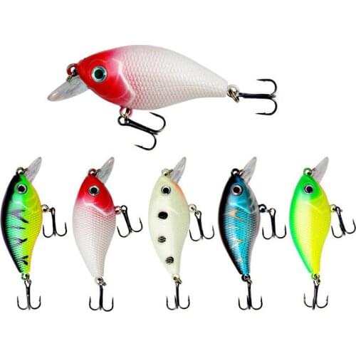 1pc 6.8g High quality Deep Diving Crank Bait Minnow Crankbait swimbait short tongue Trolling Wobblers Big Fish Fishing lure Bait