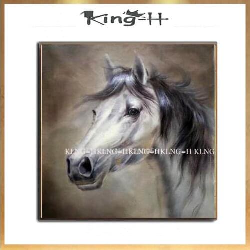 100% Handpainted Oil Painting Posters Running Horse Canvas Painting Wall Art Picture Canvas Wall Pictures for Living Room Decor