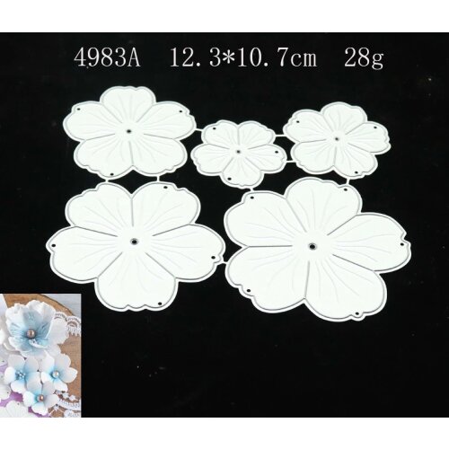 2021 Flower Metal Cutting Dies DIY Scrapbooking Paper Photo Album Crafts Knife Mould Cards Embossing Mold Stencils for Decor