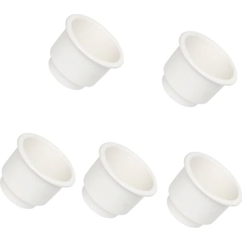 5pcs White Side Hole Dashboard Cup Drink Holder Support Mount Boat Marine RV