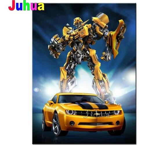 5D DIY Diamond Painting Painted Transformers & Car Mosaic Embroidery Cross stitch Embroidery Crafts Decoration home