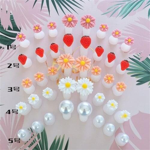 8Pcs Soft Silicone Toe Separator Foot Finger Divider Form Manicure Pedicure Care Nail Art Tool Daisy Flower Holder Accessory