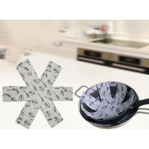 3pcs Non-stick Protection Pad Pan Bottom Heat Insulation Easy-to-clean Felt Pan Pad for Table Pots and Pans Separator Placemat