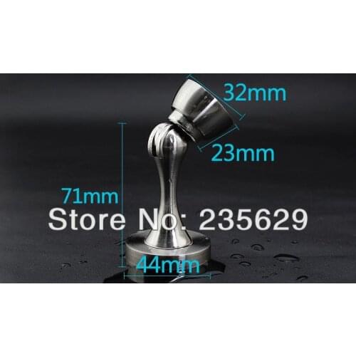 Free Shipping, brushed stainless steel finished Door Stopper,suitable for all kinds of doors,Blister Packaging High suction