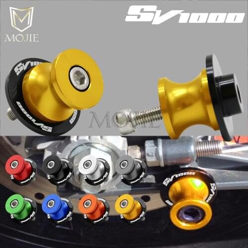 For SUZUKI SV1000 SV 1000 S SV1000S SV1000 S All Year Motorcycle 8mm CNC Swingarm Spools Slider Swingarm Stand Screws Slider