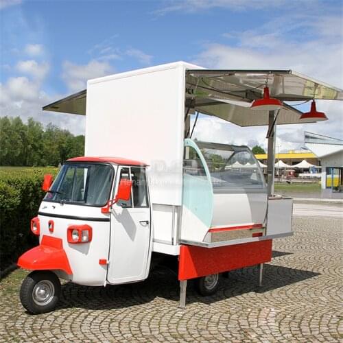 Electric Tuk Tuk Europe Sale Snack Hot Dog Kiosk Fast Food Van Sushi Cart