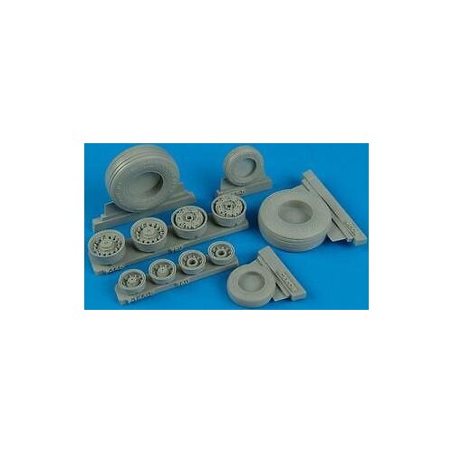 F14d fighter resin wheel set 1:32