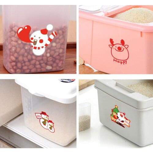 New Cute Cartoon Christmas Stickers Gift Stickers Glass Refrigerator Switch Stickers Car Stickers Red Socks Water Cup Stickers