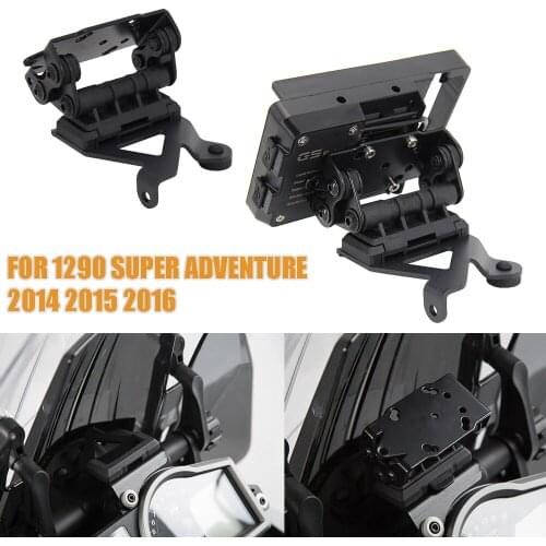 NEW For 1290 Super Adventure 2014 2015 2016 Motorcycle GPS Smart Phone Navigation Mount Mounting Bracket Adapter Holder