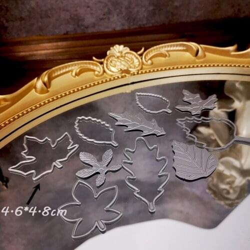 Panalisacraft texture leaves Embossed Leaves Metal Cutting Dies And Stamps cut die scrapbooking Album Paper Card Craft Embossing