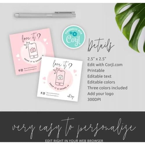 Snap & Share Card Template