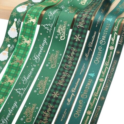 Christmas Decoration 5yards Merry Christmas Ribbon Xmas Tree Pendants Ornaments Noel Christmas Gift Paking Ribbon New Year 2021