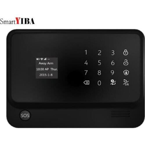 SmartYIBA G90B Plus WIFI GSM Security Alarm System Gas Leakage Smoke Fire Alarm Motion Detector Waterproof IP Camera For Option