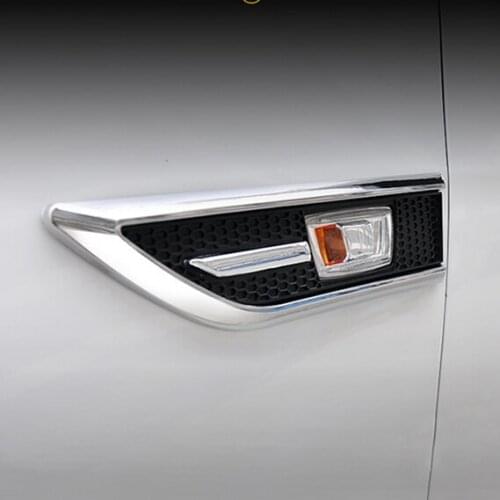 Car styling 2PCS/SET ABS Chrome trim Signal Lamp cover Light Side Emblem decoration trim For Chevrolet Cruze Sedan hatchback