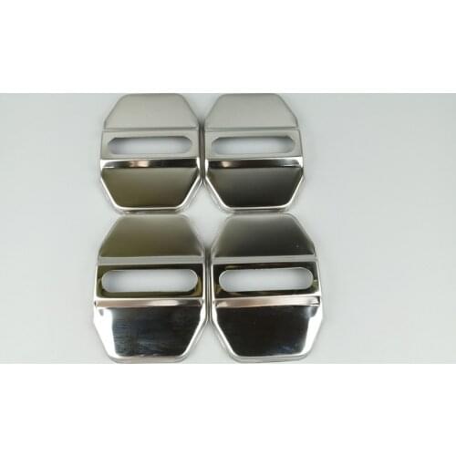 Stainless Steel Car Door Lock Buckle Protection Cover Trim 1 Set For Mercedes Benz W176 W246 W204 W212 W166 C117 X156 X204 X166