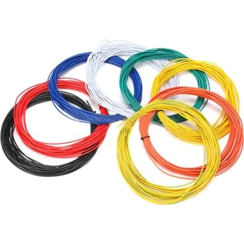 10M UL-1007 24AWG Hook-up Wire 80C / 300V Cord DIY Electrical Wire cable Red/Black/Blue/Yellow/green/white/Orange/purple