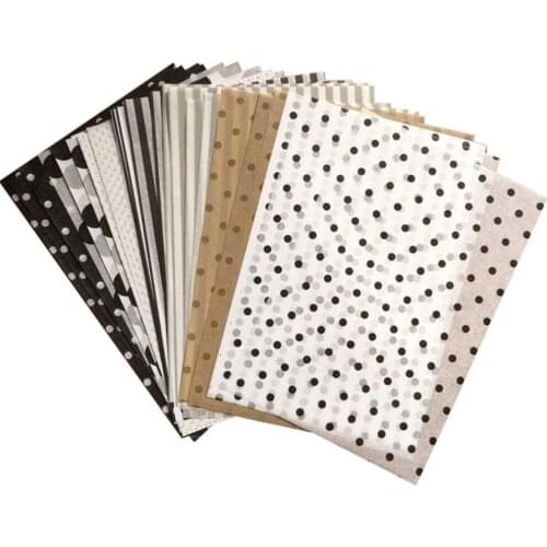 100PC A5 Wrapping Papers Retro Multicolor Mixed Print Tissue Paper Bookmark Gift DIY hand account Floral Gift PackagingSupplies