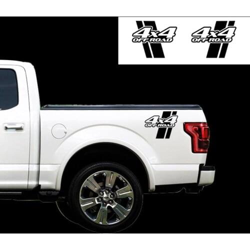 2pcs Sets Side Bed Back Graphics Strip Decal Sticker 4X4 OFF ROAD For NISSAN NAVARA FRONTIER