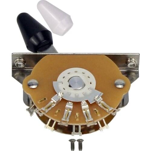 FLEOR 3 Way Guitar Switch Pickup Selector Lever Switch w/ Tips Screws for Electric Guitar Parts